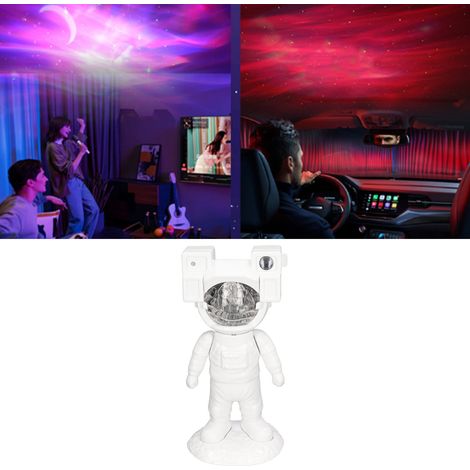 Projecteur de ciel étoilé et d'aurores boréales avec effet coucher de soleil sur astronaute, projecteur USB à tête rotative, veilleuse (1/5)