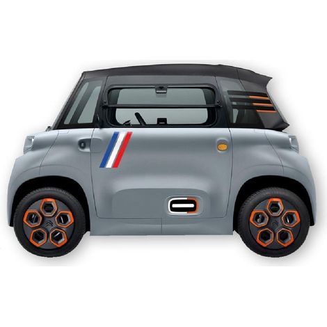 KIT AUTOCOLLANTS DECO AMI "FRANCE" (2 COTES) POUR VOITURE SANS PERMIS ABS