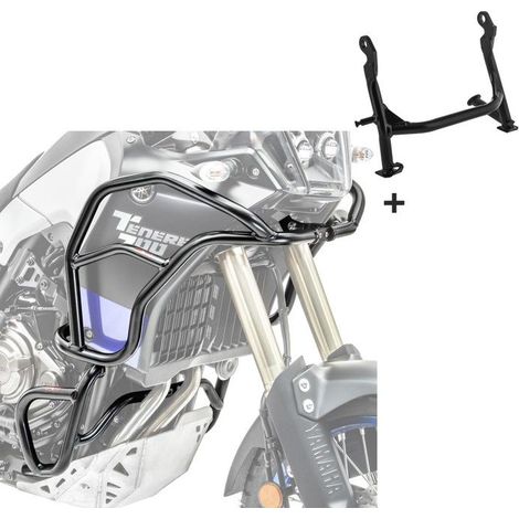 Parafango carter + Supporto centrale Set XL per Yamaha Tenere 700 19-24 alto e basso