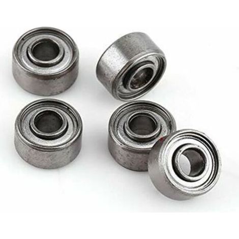 10 Stück 693ZZ Mini-Kugellager, Flansch-Stahllager, doppelt abgeschirmtes Lager-Set, 3 8 4 mm (1/5)