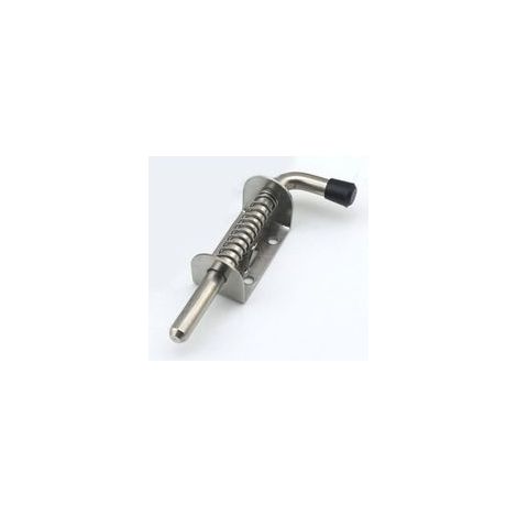 Lntyq Lot de 2 loquets à ressort pour porte de garage, boulons à ressort en acier, loquets et boulons de porte 130 mm pour porte de garage, abri de jardin (1/5)