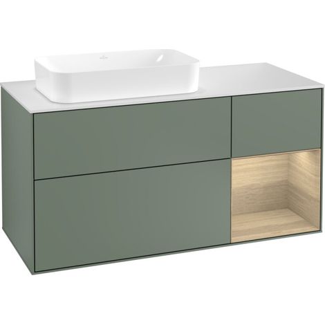Villeroy & Boch F281PCGM Armoire sous lavabo Finion F28
