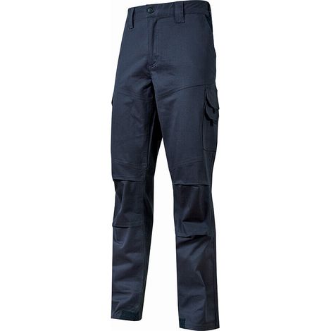 Pantaloni da Lavoro Multitasche Mod. Guapo 100% Cotone U POWER Weatlake Blue taglia L (1/2)