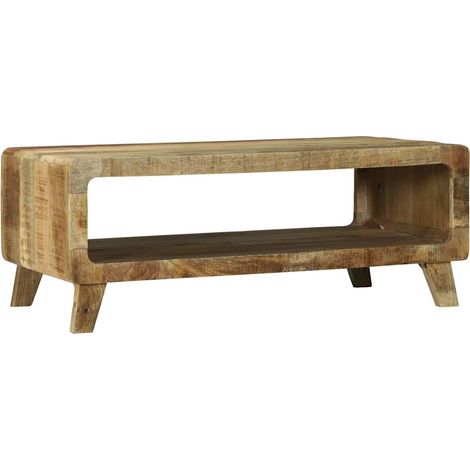 Couchtisch Braun 90 x 50 x 35 cm Massivholz Mango