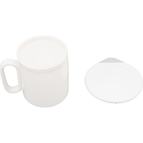 Chauffe-tasse sans fil à température constante, multifonction, alimentation USB, chauffe-tasse électrique pour la maison, blanc (1/5)