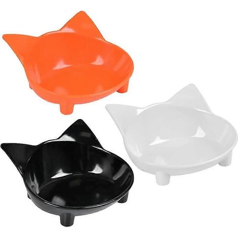 Gamelle en mélamine pour chat, gamelle peu profonde antidérapante pour chatons (1/5)