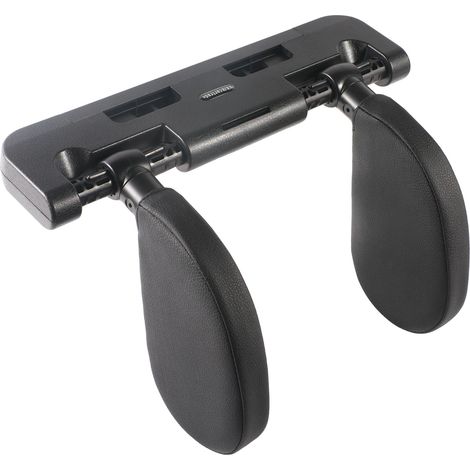 Cojín reposacabezas para coche, ancho ajustable, rotación de 360°, negro. (1/2)