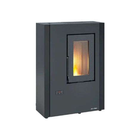 Estufa de pellets Luisella Maxy 5.0 Acabado grafito 64×29 h89 cm 2,5‑7,0 kW Depósito de 10 kg – Extraflame
