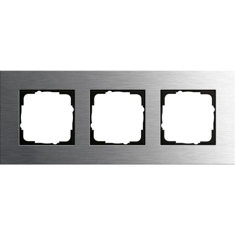Gira Marco embellecedor 3f Gira Esprit acero inox. [0213219], 0213 219