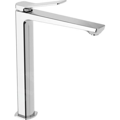 Mitigeur hauteur 294 mm pour vasque cuvette couleur chrome Paffoni TILT TI081CR  Chromé - Sans vidage