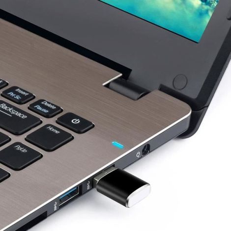 Connectique - alim,Mini adaptateur de lecteur de carte mémoire USB 3.0 en aluminium,pour carte micro-sd-TF- Black[F4272] (1/4)
