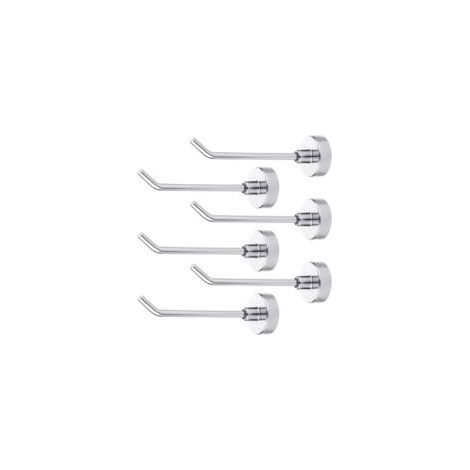 6 Stück Magnethaken, robuste 5,5 cm Magnethaken zum Aufhängen in Kreuzfahrtkabinen, Grill, Kühlschrank, Küche, Garage (Silber)