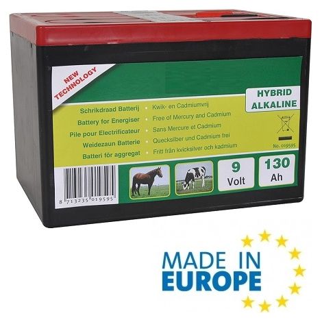 Batteria ITALFROM Alcalina Ibrida High Energy 9 V/130 Ah Compact