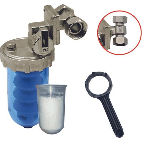 Proportionales Polyphosphat-Pulverdosiergerät mit Bypass-Dosierer sg Proportionales Polyphosphat-Dosiergerät 1/2" Ringmutter