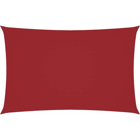 Maison Exclusive - Toldo de vela rectangular tela Oxford rojo 2,5 (1/5)