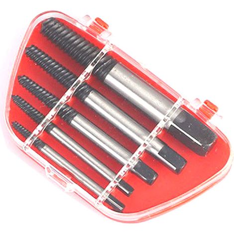 Extracteur de Vis Cassées 5 Pièces - Kit Outils Extraction Têtes de Vis Abîmées Pas Grossier et Fin, Acier Trempé Haute Résistance pour Bricolage et Réparation-lsw
