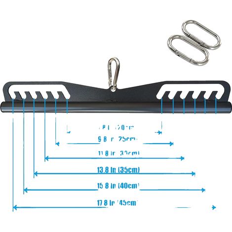 Accesorios para cables de tracción vertical, acero de alta resistencia, mangos antideslizantes, NEGRO-BSP06 (1/2)