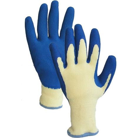 Gants de jardinage bleus, taille moyenne