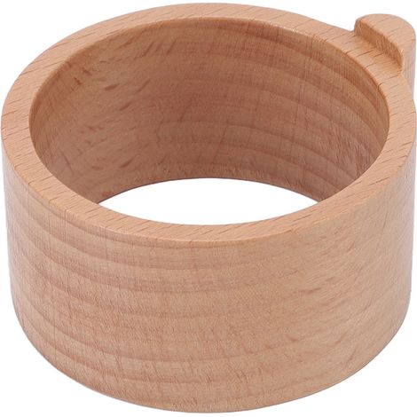 Porte-capsules rechargeable en bois de hêtre pour café Vertuo, étanches avec couvercle en aluminium (1/5)