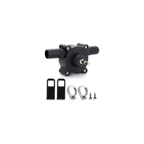 Pompe de perceuse électrique, pompe à eau mini pompe de perceuse électrique à main pompe auto-amorçante portable pompe de perceuse ménage petite pompe à eau pour la maison jardin， 6. 35Mm