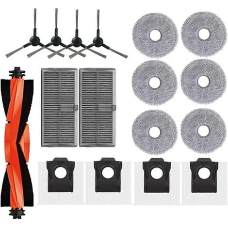 Accessoires de rechange pour aspirateurs L10s Pro Ultra Heat, X30 Ultra et X30 Pro : filtre, serpillière et sac à poussière. (1/5)