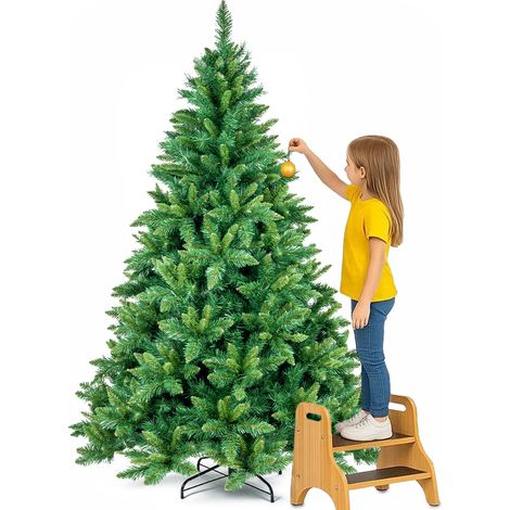 Albero di Natale Verde Canberra 180 cm Foltissimo con 750 Punte Rami Innesto