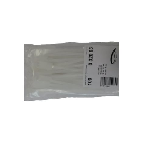 100 Colliers Colring incolores à dentures intérieures avec identifications largeur 4,6mm et longueur à plat 180mm LEGRAND 032063 (1/2)
