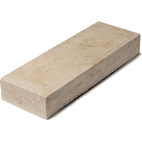 Marche-bloc Travertin Beige Nuancé 100x35x15 cm (à l'unité) - RO'MA NATURE