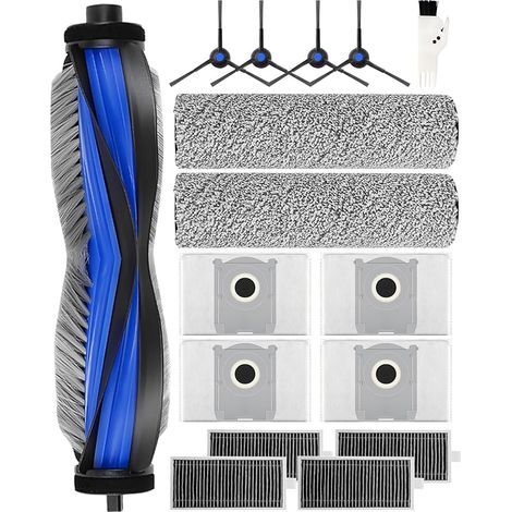 X8 PRO OMNI Accessoires pour ECOVACS DEEBOT X8 /X8 PRO OMNI Robot Aspirateur, Pièces de Rechange avec 1 Brosse Principale 2 Balais Roulants 4 Sacs à PoussièRe 4 Brosses Latérales 4 Filtres Hepa (1/5)