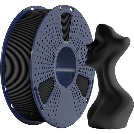 3D-Druckfilament, Hochgeschwindigkeitsleistung, Matte Textur, Schwarz (1/2)