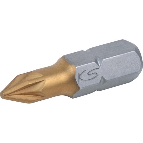 1/4" Embouts de vissage POZIDRIV TIN, 25mm, PZ2, pack de 5 (1/2)