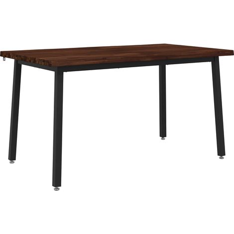 Mesa de comedor con borde natural 120 x 90 x 75 cm vidaXL