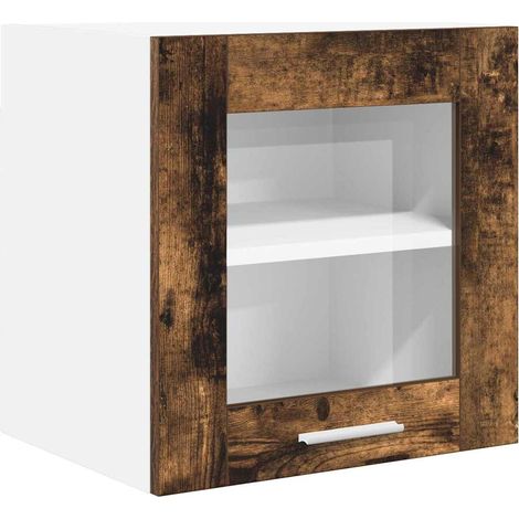 Mueble colgante con puerta Roble ahumado 40 x 31 x 40 cm vidaXL