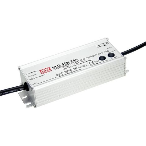 MW Mean Well HLG-40H-24A Driver per LED, Trasformatore per LED Tensione costante, Corrente costante 40 W 1.67 A 24 V/DC