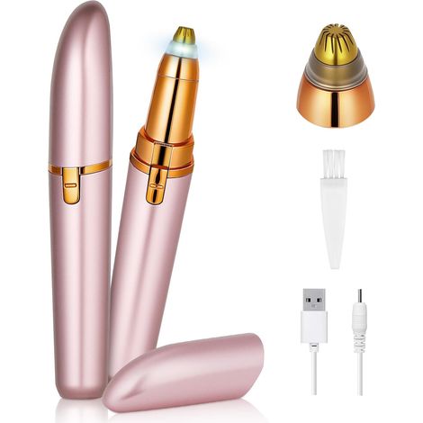 Tagliapeli per il naso, ricaricabile, tagliapeli per il naso ricaricabile tramite USB, tagliapeli per naso e orecchie con schermo LCD, tagliapeli per il naso per uomo e donna (1/5)