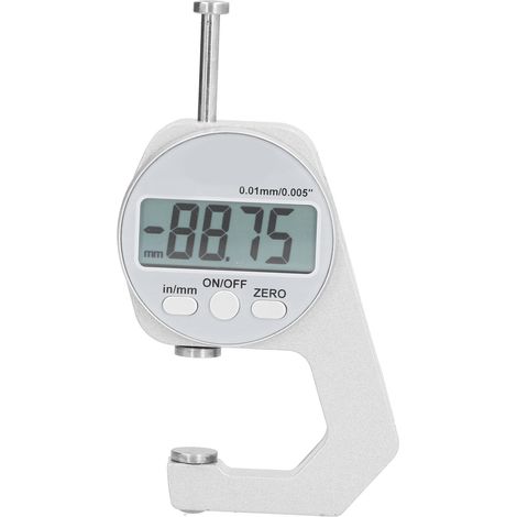 Digitales Dickenmessgerät mit großem LCD-Display, geringem Stromverbrauch, robust und langlebig, elektronisches Dickenmessgerät 0–20 mm (1/5)