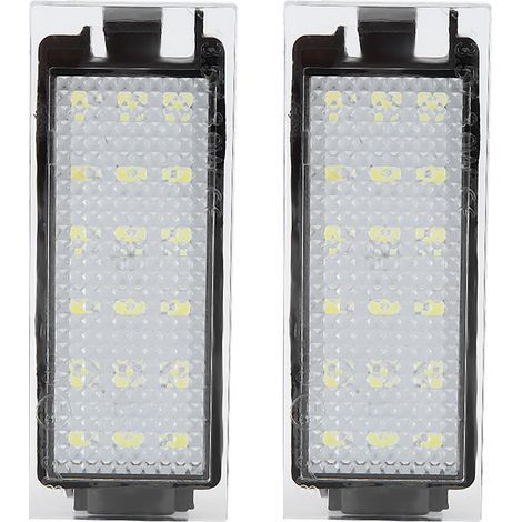 Luce targa a LED, a risparmio energetico, resistente agli urti, nera per Renault Twingo/Clio (1/5)