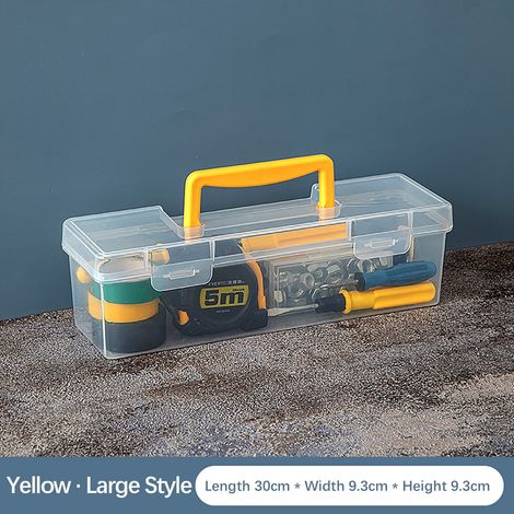Boite De Rangement Pour Vis - Boite En Plastique Transparente Avec Couvercle A Clapet Et Fermoir - Pour Atelier Maison Ou Voyage - 1 Unite (1/3)