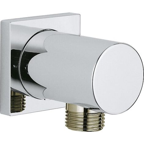 Wandanschlussbogen Grohe Rainshower Außengewinde mit eckiger Rosette, chrom - 27076000