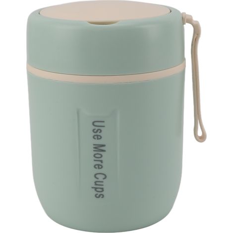 Bocal alimentaire isotherme 500 ml en acier inoxydable 304, récipient à soupe sous vide, tasse isotherme étanche pour l'école, le camping et les voyages, vert menthe (1/5)