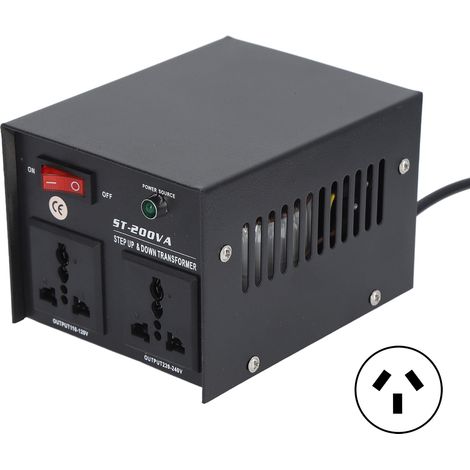 200-W-Spannungswandler für Elektrogeräte 110–120 V, 220–240 V mit australischem Stecker