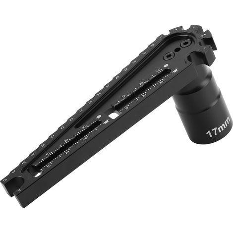 Outil de mesure de hauteur pour modélisme RC, clé multifonctionnelle, outil de mesure de vis avec douille hexagonale de 17 mm (1/5)