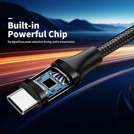 Câble 2 RCA USB C Audio Stéréo Adaptateur Type C Mâle vers 2RCA Mâle Y Auxiliaire Audio Câble Numérique Compatible avec 15/Amplificateur/Home Cinéma/Enceinte/HDTV (1/3)