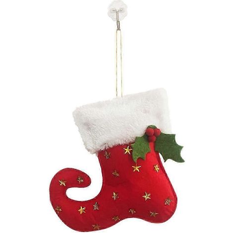 Lot de bottes de Noël en bonbon, décorations de Noël, cadeaux pour enfants, ornements pour sapin de Noël, chaussettes de Noël pour enfants (1/5)