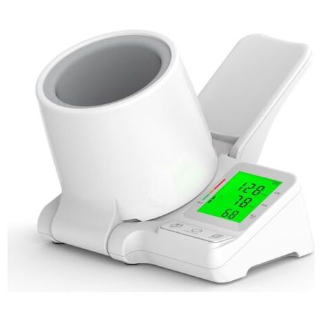 Tensiomètre, tensiomètre au bras avec brassard mobile, tensiomètre avec fonction de transmission vocale pour parents, grand-père et grand-mère (1/5)
