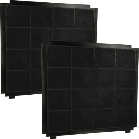 vhbw 2x Filtres à charbon actif remplacement pour 5Z9110X1, AFCFCA329, AFCFCA329B, AFFCA329, AFFCA329B pour hotte aspirante