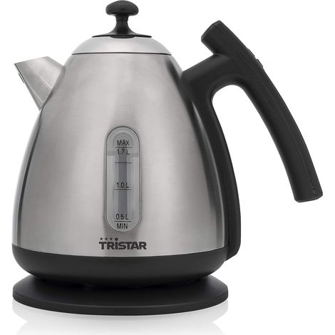 Bouilloire électrique 1,7 L Noir/Inox, Température LED 2200 W