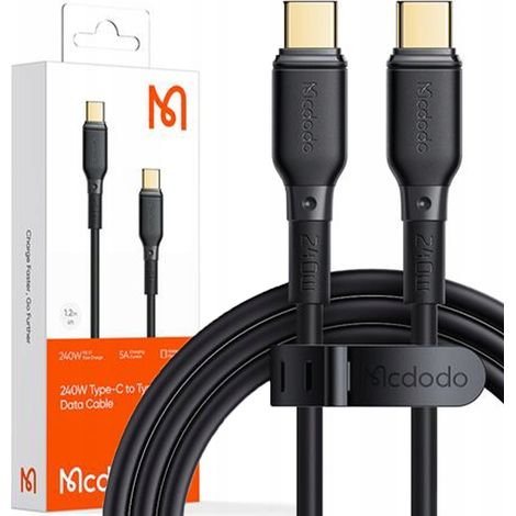 Cavo di ricarica rapida Mcdodo USB-C per Samsung e Apple, USB TYPE C 5A 240W 2M (1/5)