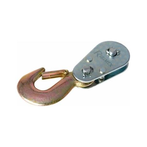 Ribimex – Poulie de mouflage 2 tonnes – Capacité max 2 tonnes – Pour levage charges lourdes – Utilisation en chantiers humides