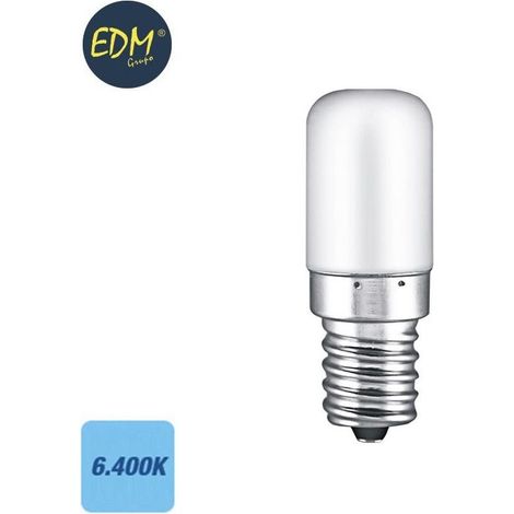 LED-EDM-Glühbirne, röhrenförmiger Kessel, E14, 1,8 W, 130 lm, 6400 K, kaltes Licht, Ø 1,8 x 4,8 cm